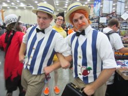 Size: 2592x1944 | Tagged: safe, flam, flim, human, cosplay, flim flam brothers, irl, irl human, photo