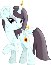 Size: 2068x2607 | Tagged: safe, artist:kimikonyanchan, oc, oc only, original species, pegasus, adoptable, candle, scented pony, solo