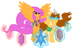 Size: 5000x3315 | Tagged: safe, artist:mlploverandsoniclover, oc, oc only, element of generosity, element of honesty, element of kindness, element of laughter, element of loyalty, element of magic, elements of harmony, royal winged pegasus