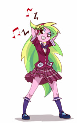 Size: 500x802 | Tagged: safe, artist:8->, lemon zest, equestria girls, clothes, crystal prep academy uniform, school uniform, solo