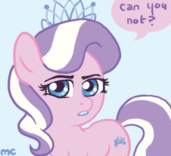 Size: 452x411 | Tagged: safe, artist:mcponyponypony, diamond tiara, meme, solo, speech bubble