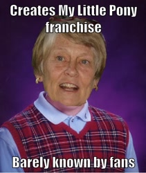 Size: 475x562 | Tagged: safe, bad luck brian, bonnie zacherle, exploitable meme, image macro, meme, sad