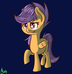 Size: 2240x2276 | Tagged: safe, artist:neuro, scootaloo, pegasus, pony, female, filly, simple background, solo