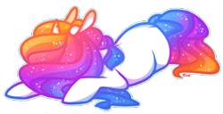 Size: 500x256 | Tagged: safe, artist:captivelegacy, oc, oc only, oc:vivid visions, pony, unicorn, bright, cute, female, mare, neon, pretty, rainbow, solo, sparkles