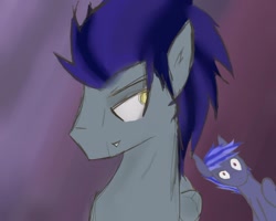 Size: 1024x819 | Tagged: artist needed, safe, oc, oc only, oc:biohazard skies, oc:night watch, bat pony, pony, nighthazard, smiling