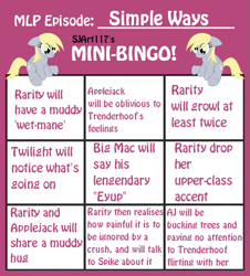 Size: 461x510 | Tagged: safe, simple ways, bingo, mini-bingo, prediction, simple background, text