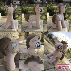 Size: 3380x3377 | Tagged: safe, artist:sewberrygarden, doctor whooves, irl, photo, plushie, solo