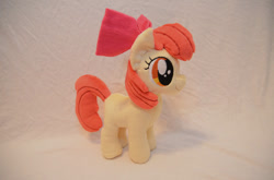 Size: 600x397 | Tagged: safe, artist:makeshiftwings30, apple bloom, irl, photo, plushie