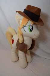 Size: 600x906 | Tagged: safe, artist:makeshiftwings30, braeburn, irl, photo, plushie