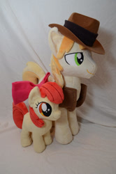 Size: 600x906 | Tagged: safe, artist:makeshiftwings30, apple bloom, braeburn, irl, photo, plushie