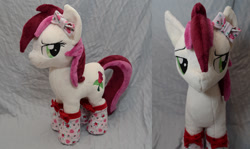 Size: 892x530 | Tagged: safe, artist:makeshiftwings30, roseluck, irl, photo, plushie
