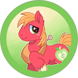 Size: 397x397 | Tagged: safe, artist:iveechan, big macintosh, earth pony, pony, male, solo, stallion