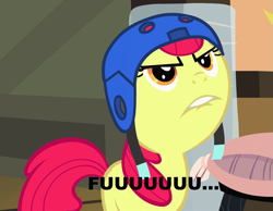 Size: 993x771 | Tagged: safe, screencap, apple bloom, image macro, meme, solo