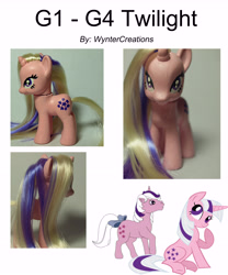 Size: 7087x8504 | Tagged: safe, artist:wyntercreations, twilight, pony, unicorn, g1, absurd resolution, custom, female, g1 to g4, mare