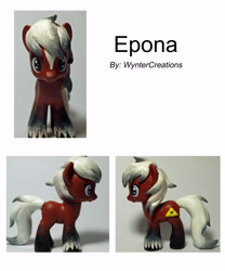 Size: 7087x8504 | Tagged: safe, artist:wyntercreations, earth pony, pony, absurd resolution, brushable, custom, epona, female, mare, ponified, the legend of zelda, toy