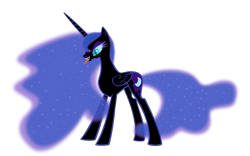 Size: 10240x6400 | Tagged: safe, artist:emu34b, nightmare moon, absurd resolution, drool, missing accessory, open mouth, sharp teeth, simple background, solo, transparent background, vector