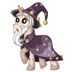 Size: 1800x1800 | Tagged: safe, artist:thecheeseburger, derpibooru import, star swirl the bearded, pony, unicorn, beard, horn, male, solo, stallion, white mane