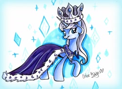 Size: 1738x1262 | Tagged: safe, artist:frostykat13, derpibooru import, princess platinum, solo, traditional art