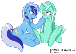 Size: 3663x2587 | Tagged: safe, artist:miikymod, derpibooru import, lyra heartstrings, minuette, underhoof