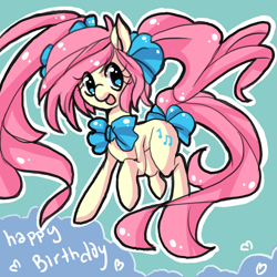 Size: 800x800 | Tagged: safe, artist:piko-ka, derpibooru import, oc, oc only, earth pony, pony, bow, solo