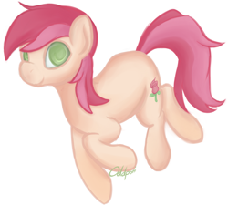 Size: 1280x1154 | Tagged: safe, artist:aenbrdraws, derpibooru import, roseluck, background pony, solo