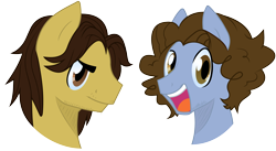 Size: 4206x2313 | Tagged: safe, artist:gray-gold, artist:nolycs, derpibooru import, pony, arin hanson, dan avidan, danny sexbang, egoraptor, game grumps, happy, looking at you, male, open mouth, ponified, simple background, stallion, teeth, transparent background
