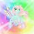 Size: 1280x1280 | Tagged: safe, artist:piichu-pi, derpibooru import, oc, oc only, oc:parfait, rainbow power, rainbow power-ified, solo