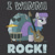 Size: 600x600 | Tagged: safe, artist:xkappax, derpibooru import, boulder (pet), maud pie, tom, earth pony, pony, band, boulder, caption, drums, female, glam metal, gray background, guitar, headband, mare, pun, simple background, sunglasses, twisted sister