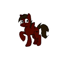 Size: 500x500 | Tagged: safe, artist:eggrole7, derpibooru import, oc, oc only, oc:maroon, pegasus, pony, glasses, male, maroon, simple background, solo, spread wings