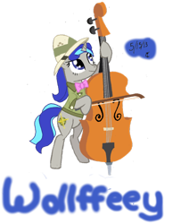 Size: 806x992 | Tagged: safe, artist:chatooka, pony, unicorn, bipedal, cello, doctor whooves adventures, female, goodnight, goodnight goodnight, mare, musical instrument, ponified, solo, the vinyl scratch tapes, tumblr, wollffeey