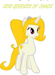 Size: 597x815 | Tagged: safe, artist:manikx, derpibooru import, discord, eris, ponified, solo, the grim adventures of billy and mandy