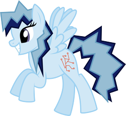 Size: 6927x6400 | Tagged: safe, artist:parclytaxel, derpibooru import, pegasus, pony, .svg available, absurd resolution, dutch, flying, frizzy hair, grin, limburg, nation ponies, netherlands, ponified, province, provinciepaarden, simple background, smiling, solo, story included, transparent background, vector