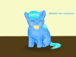 Size: 1024x768 | Tagged: safe, artist:waggytail, fluffy pony, crackers, fluffy pony foal, hugbox, solo