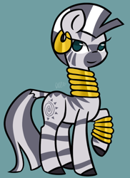 Size: 422x581 | Tagged: safe, artist:flutternutpie, derpibooru import, zecora, zebra, solo