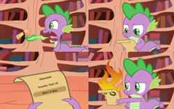 Size: 1200x755 | Tagged: safe, spike, dragon, burp, dragon mail, exploitable, exploitable meme, legends of equestria, letter to spike, meme, scroll