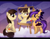 Size: 1280x1003 | Tagged: safe, artist:spookyle, derpibooru import, wild fire, oc, oc:spookie, bat pony, pony, cloud, cloudy, painting