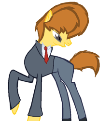 Size: 552x600 | Tagged: safe, artist:bluestarthepony, artist:sakyas-bases, derpibooru import, base used, lego, lord business, ponified, president business, solo, the lego movie