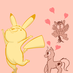 Size: 3000x3000 | Tagged: safe, artist:pikapetey, derpibooru import, oc, oc only, pony, heart, pikapetey