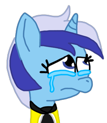 Size: 2432x2794 | Tagged: artist needed, safe, derpibooru import, minuette, /mlp/, crying, crying colgate, forced meme, frown, meme, sad, simple background, solo, transparent background