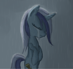 Size: 999x938 | Tagged: artist needed, safe, derpibooru import, minuette, /mlp/, crying, crying colgate, forced meme, meme, rain, solo