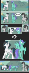 Size: 567x1410 | Tagged: safe, artist:pon-ee, derpibooru import, oc, oc only, oc:whisper will, oc:willow wisp, oc:zephyr storm(mcgack), comic, rule 63, transformation