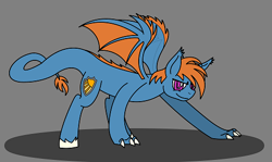 Size: 490x293 | Tagged: safe, artist:jbm-juymo, derpibooru import, oc, oc only, oc:von, dracony, hybrid, interspecies offspring, male, offspring, solo