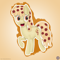 Size: 3000x3000 | Tagged: safe, artist:misterjuly, derpibooru import, oc, oc only, food pony, original species, pizza, solo