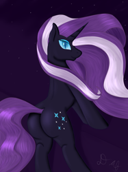 Size: 1000x1339 | Tagged: safe, artist:daf, derpibooru import, nightmare rarity, plot, solo