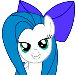 Size: 995x959 | Tagged: dead source, safe, artist:eruvon, derpibooru import, oc, oc only, oc:minty blue, pony, female, looking at you, love face, mare, recolor, simple background, solo, transparent background, vector