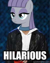 Size: 858x1080 | Tagged: safe, derpibooru import, maud pie, eminem, hilarious, meme