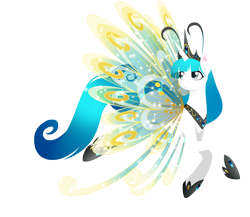 Size: 6344x5500 | Tagged: safe, artist:fuyusfox, derpibooru import, oc, oc only, oc:angel song, breezie, absurd resolution, crown, flying, frown, looking back, princess, simple background, solo, transparent background, vector
