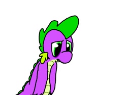 Size: 680x512 | Tagged: safe, artist:ask-labstarters, derpibooru import, spike, dragon, sad, sick, solo, spike-daily, tumblr