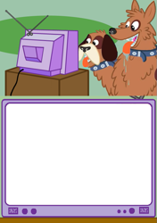 Size: 563x800 | Tagged: safe, orthros, dog, exploitable meme, meme, multiple heads, obligatory pony, tv meme, two heads