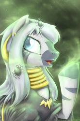 Size: 1370x2080 | Tagged: safe, artist:baitoubaozou, derpibooru import, zecora, spider, zebra, clothes, costume, long mane, magic, nightmare night, nightmare night costume, pixiv, solo